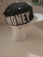 BIG MONEY SNAPBACK HAT (BLACK/WHITE)