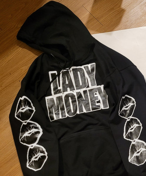 BLACK MONEY LIPS HOODIE (BLACK)
