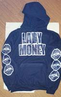 NAVY BLUE MONEY LIPS HOODIE (BLUE)