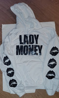 WHITE MONEY LIPS HOODIE (WHITE)