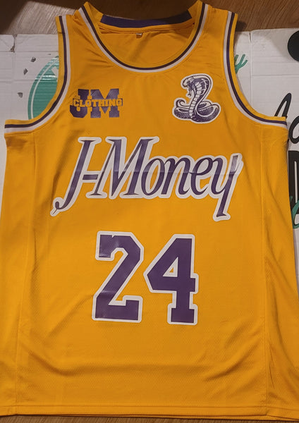 CALIFORNIA LOVE MAMBA MONEY BASKETBALL JERSEY (GOLD)