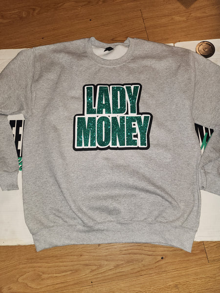 BLING DOLLAR SIGN MONEY SWEATER