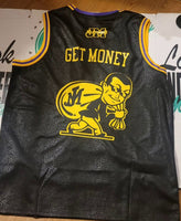 BLACK SNAKESKIN CALIFORNIA LOVE MAMBA MONEY BASKETBALL JERSEY (BLACK)