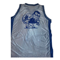 BLUE MONEY MAN DEVIL BASKETBALL JERSEY (WHITE)