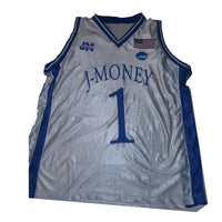 BLUE MONEY MAN DEVIL BASKETBALL JERSEY (WHITE)
