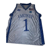 BLUE MONEY MAN DEVIL BASKETBALL JERSEY (WHITE)