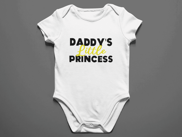 DADDY'S LITTLE PRINCESS MONEY BABY ONESIES MONEY (WHITE)