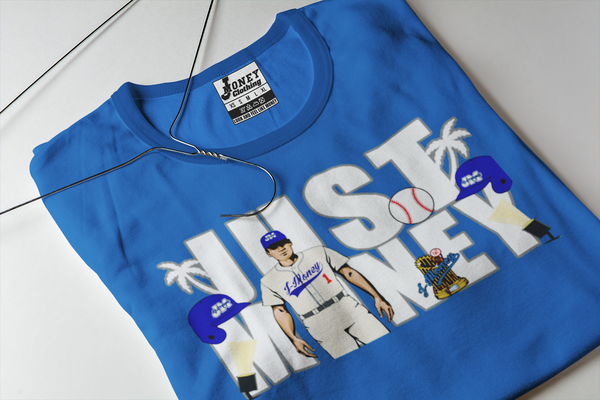 JUST MONEY SUMMER MONEY T-SHIRT (ROYAL BLUE)