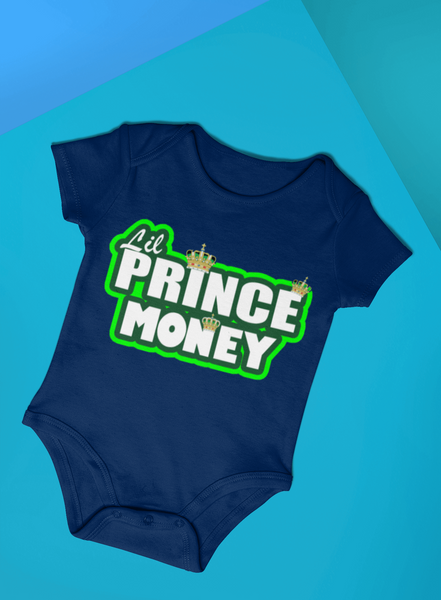 BABY ONESIES MONEY (NAVY BLUE)