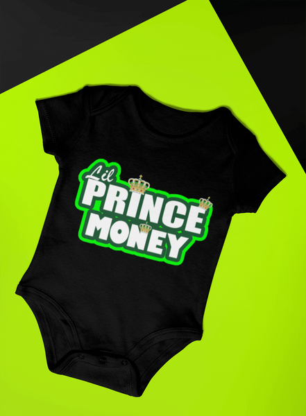 BABY ONESIES MONEY (BLACK)