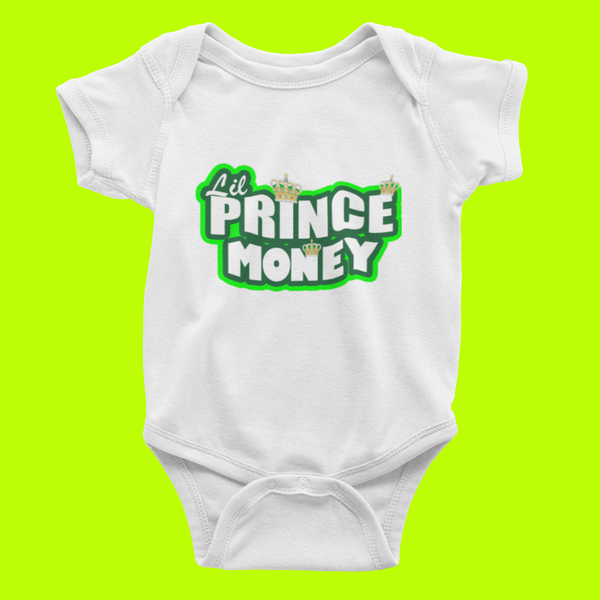 BABY ONESIES MONEY (WHITE)