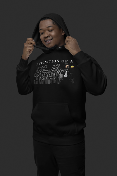 DEFINITION OF A HUSTLER HOODIE (BLACK)
