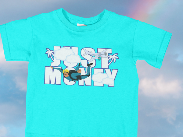 JUST MONEY SUMMER MONEY T-SHIRT (SKY BLUE)