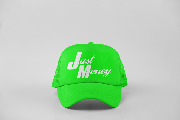 SUMMER MONEY TRUCKER MONEY HAT (NEON GREEN)