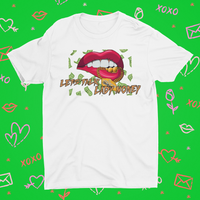 LETS TALK MONEY LIPS (WHITE)