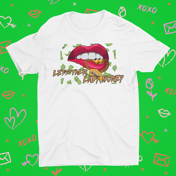 LETS TALK MONEY LIPS (WHITE)