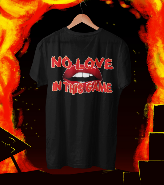NO LOVE IN THIS GAME MONEY LIPS (BLACK)