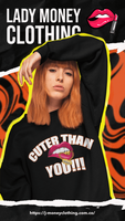 CUTER THAN YOU MONEY LIPS (BLACK)