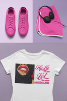 HUSTLE IN SILENCE MONEY LIPS (WHITE)