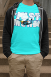 JUST MONEY SUMMER MONEY T-SHIRT (SKY BLUE)