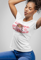 THE NAME IS LADY MONEY PAY ME MONEY LIPS (WHITE)