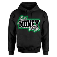 JUST MONEY HOODIE (BLACK/GREEN)