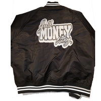 JUST MONEY VARSITY JACKET (BLACK)