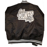 JUST MONEY VARSITY JACKET (BLACK)