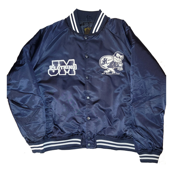 JUST MONEY VARSITY JACKET (NAVY BLUE)
