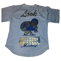 CHAMPIONSHIP MONEY MAN BASEBALL JERSEY (WHITE)