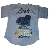 CHAMPIONSHIP MONEY MAN BASEBALL JERSEY (WHITE)