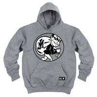 JUST MONEY HOODIE CIRCLE MONEY (GREY)