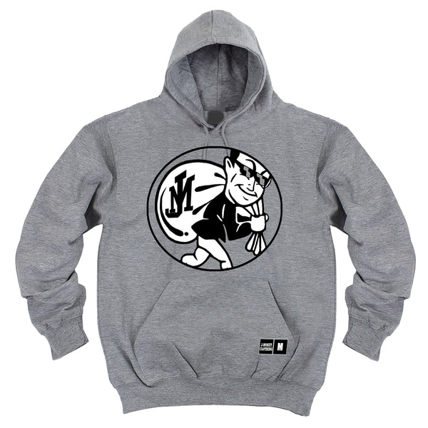 JUST MONEY HOODIE CIRCLE MONEY (GREY)