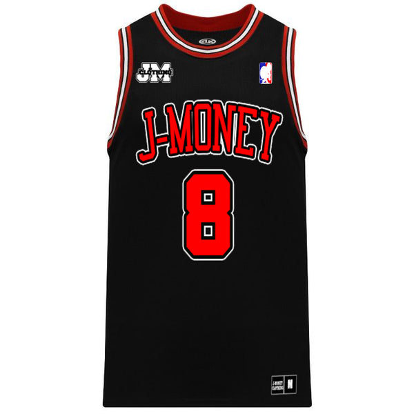 CHI-TOWN MONEY MAN BASKETBALL JERSEY (BLACK)