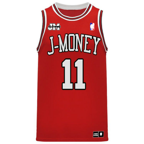 CHI-TOWN MONEY MAN BASKETBALL JERSEY (RED)