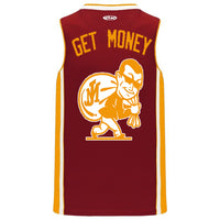 THANK YOU, CLEVELAND MONEY MAN BASKETBALL JERSEY (MAROON)