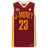 THANK YOU, CLEVELAND MONEY MAN BASKETBALL JERSEY (MAROON)