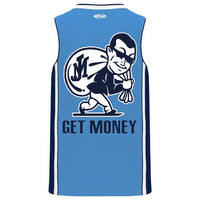 ON THE GRIND MEMPHIS MONEY MAN BASKETBALL JERSEY (SKY)