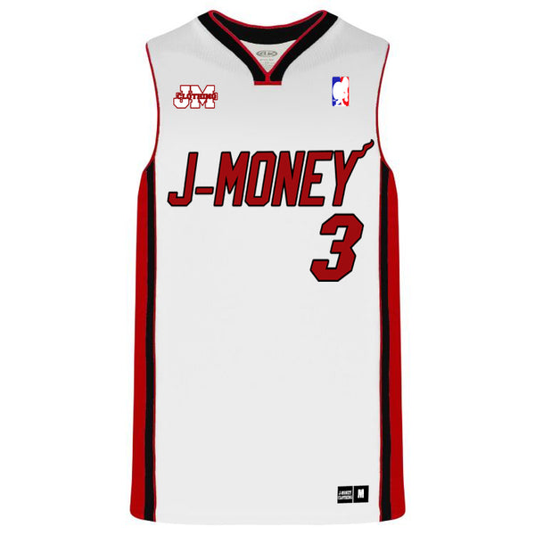 SUMMER HEAT MONEY MAN BASKETBALL JERSEY (WHITE)