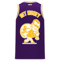 CALIFORNIA LOVE MONEY MAN BASKETBALL JERSEY (PURPLE)