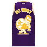 CALIFORNIA LOVE MONEY MAN BASKETBALL JERSEY (PURPLE)