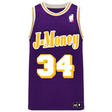 CALIFORNIA LOVE MONEY MAN BASKETBALL JERSEY (1998 PURPLE)