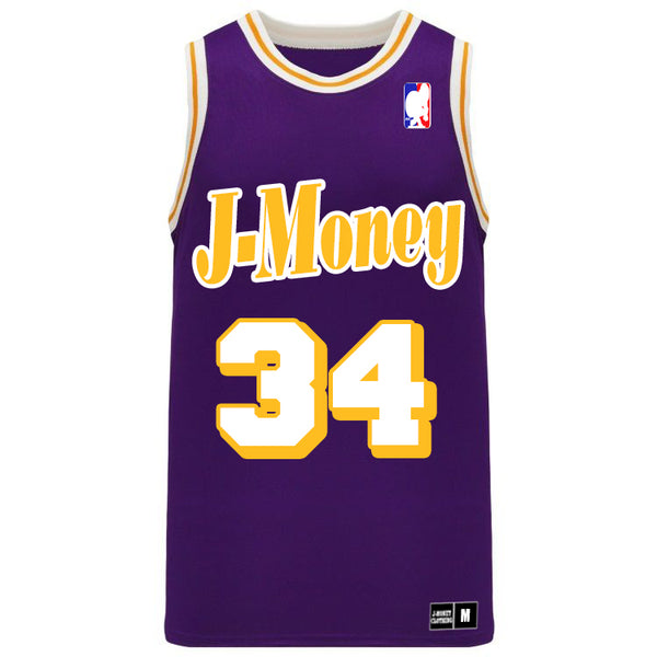 CALIFORNIA LOVE MONEY MAN BASKETBALL JERSEY (1998 PURPLE)