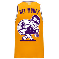 CALIFORNIA LOVE MONEY MAN BASKETBALL JERSEY (1998 GOLD)