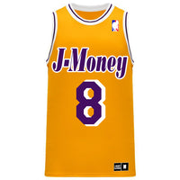 CALIFORNIA LOVE MONEY MAN BASKETBALL JERSEY (1998 GOLD)