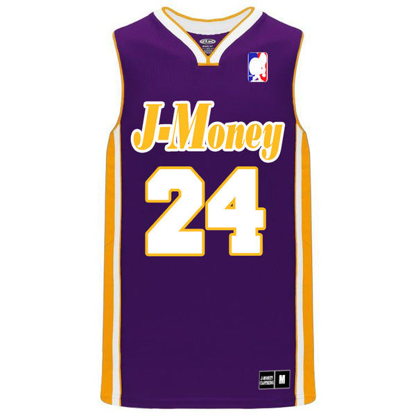 CALIFORNIA LOVE MONEY MAN BASKETBALL JERSEY (PURPLE)