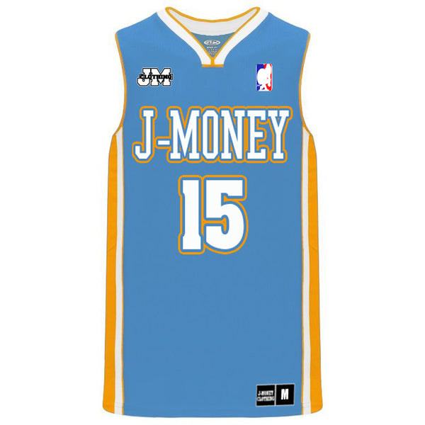 ROCKY MOUNTAINS MONEY MAN BASKETBALL JERSEY (SKY)