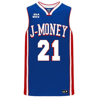 PHILLY SIX MONEY MAN BASKETBALL JERSEY (BLIUE)