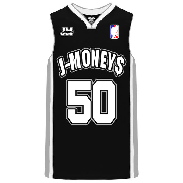 RIVER CITY MONEY MAN BASKETBALL JERSEY (BLACK)