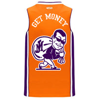 HIGH DESERT MONEY MAN BASKETBALL JERSEY (ORANGE)